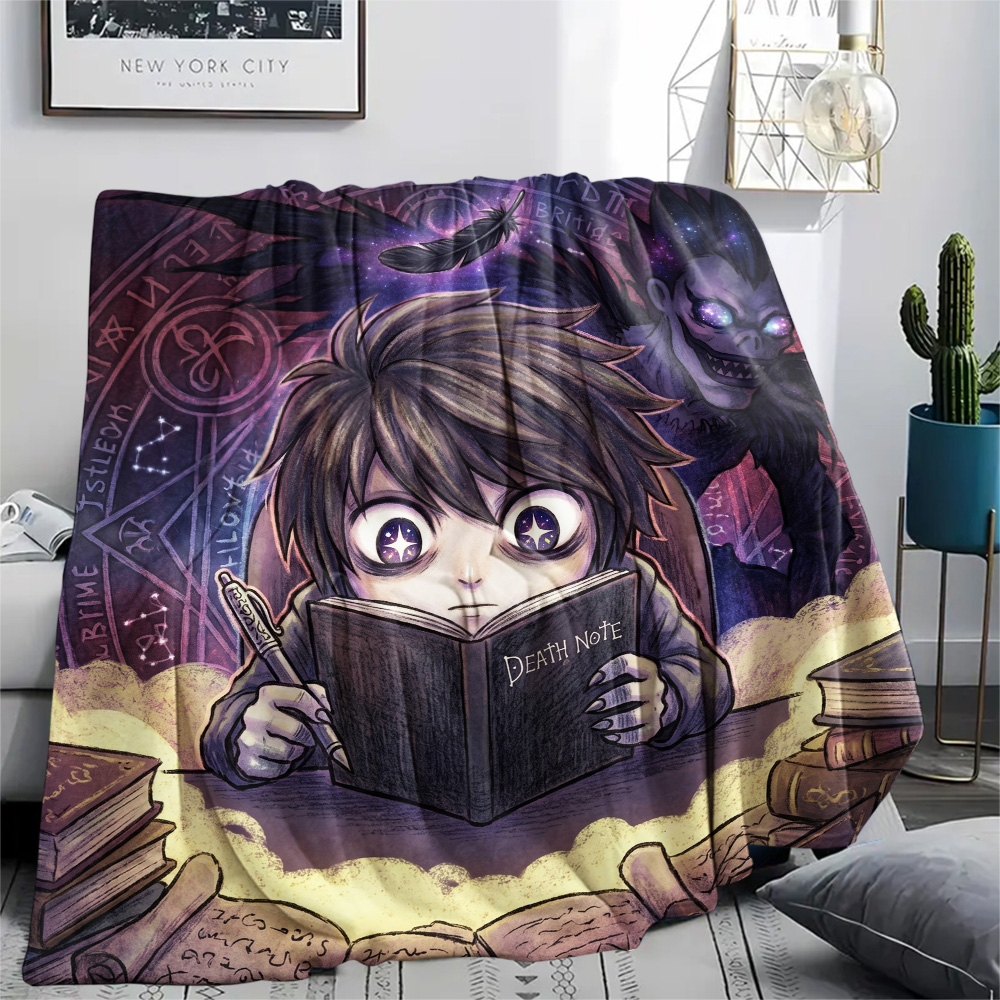 Home Textiles Notes - Couverture en flanelle confortable Death Note,