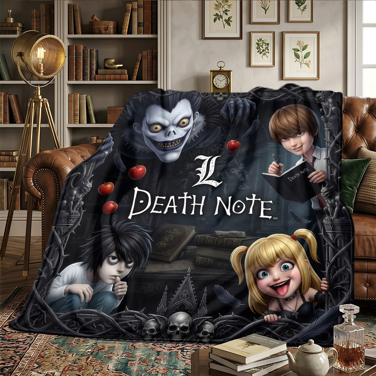 Home Textiles Notes - Couverture à motifs Death Note pour