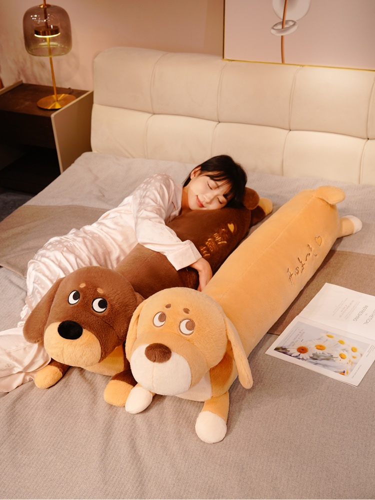 Bolster Pillow Long - Jouet en peluche teckel à câliner