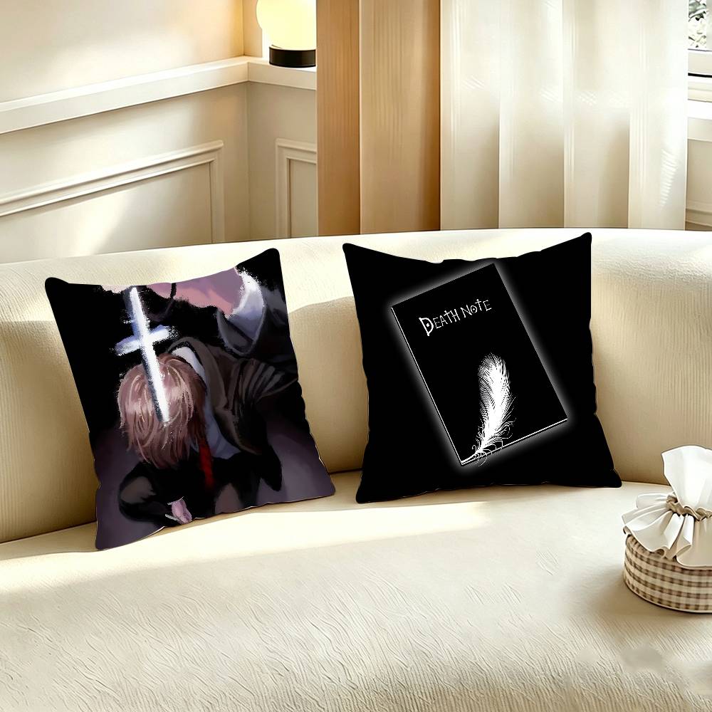 Home Textiles Notes - Housse de coussin D-DEATH NOTE pour