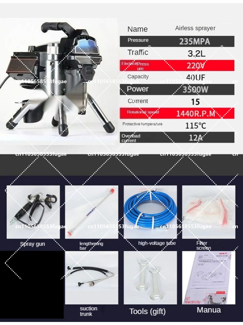 Pistolet de pulvérisation sans - Home Textile Industry avis et prix
