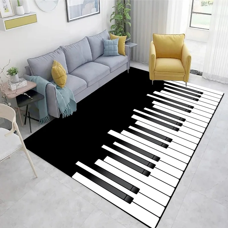 Piano noir et blanc touches pa - Home Textiles Notes avis et prix