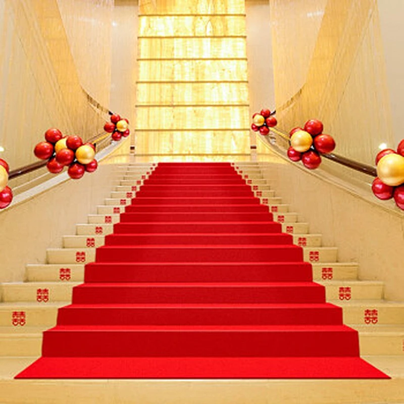 Tapis de mariage rouge en maté - Home Textiles Exhibition avis et prix