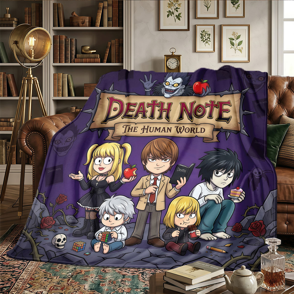 Couverture à motifs Death Note - Home Textiles Notes avis et prix