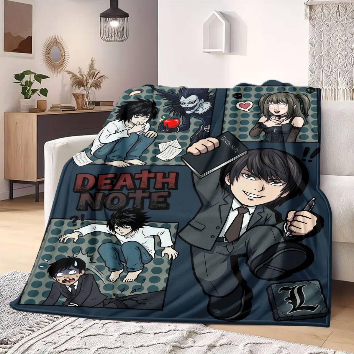 Couverture en flanelle Death N - Home Textiles Notes avis et prix