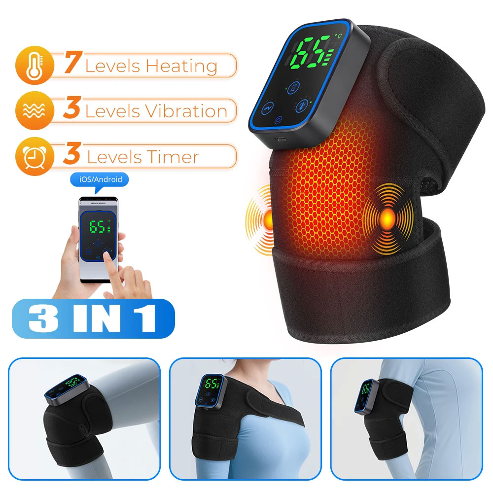 Masseur de genou 3 en 1, contr - Heated Pad Electric avis et prix