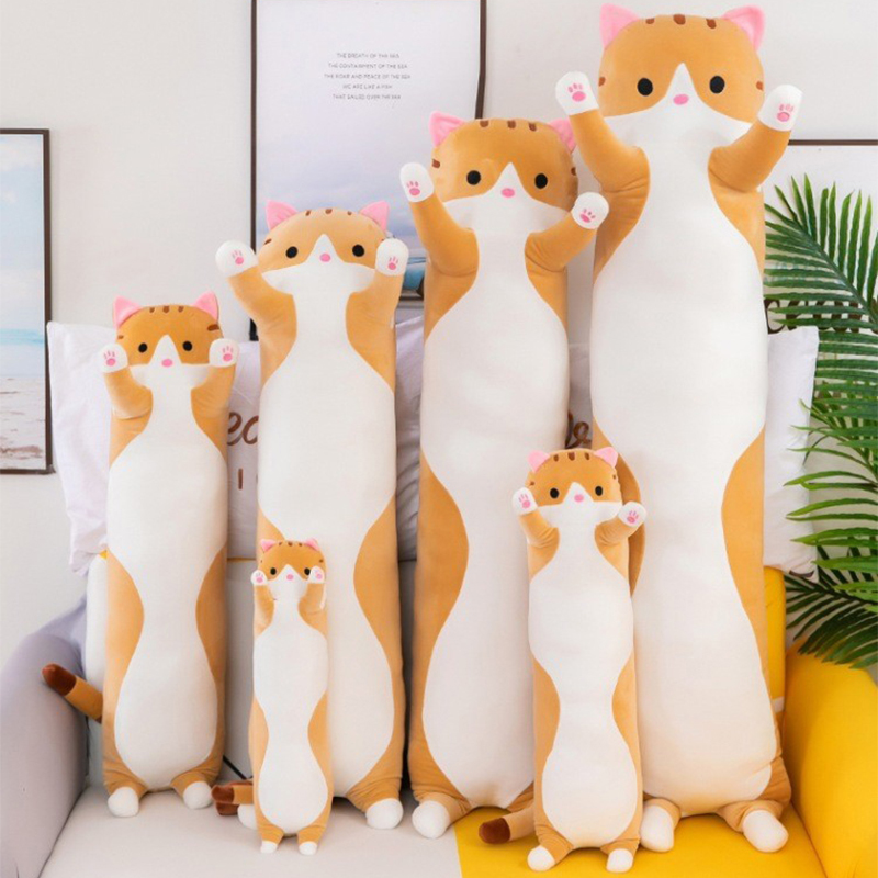 Jouet en peluche chat mignon,  - Bolster Pillow Long avis et prix