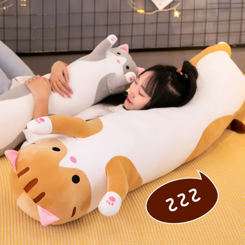 Jouet en peluche chat mignon,  - Bolster Pillow Long avis et prix